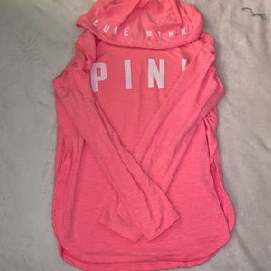 Pink light weight pull over